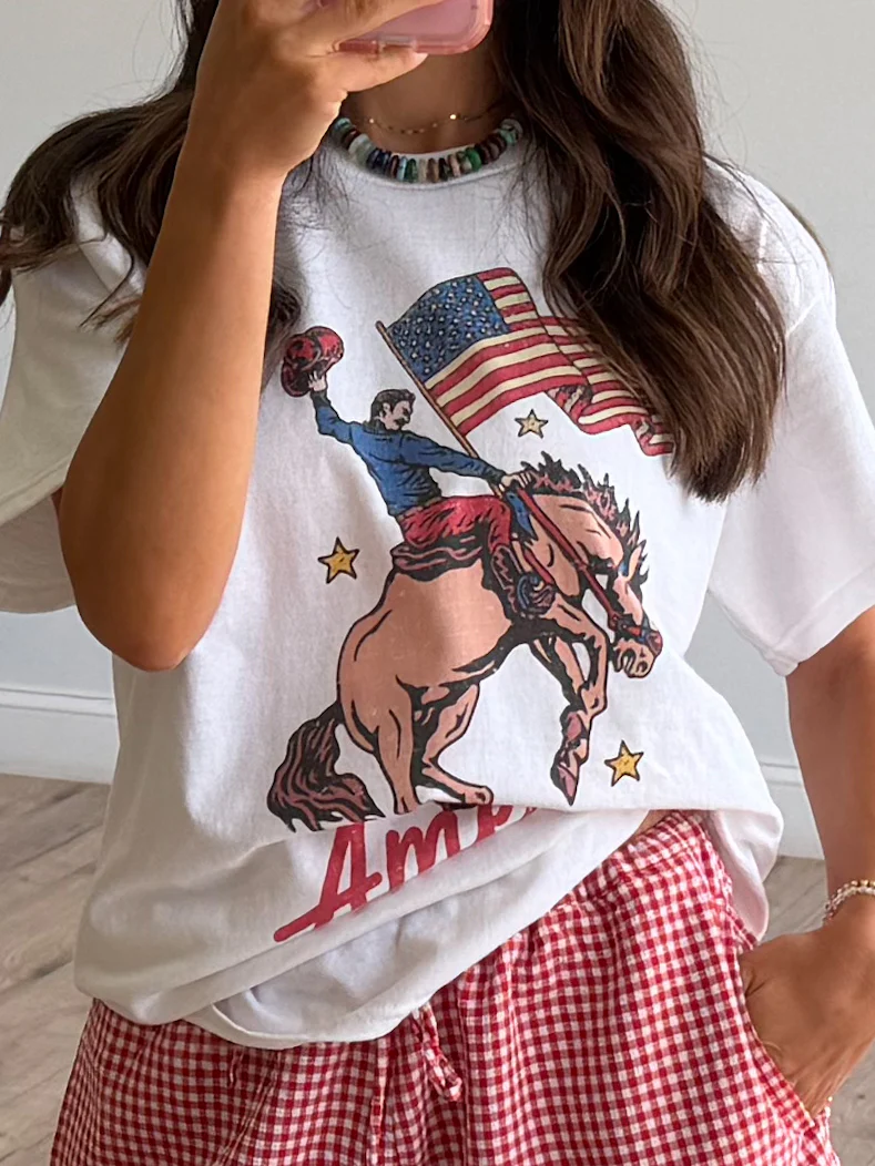 "Make America Cowboy Again" Graphic Tee - Image 3