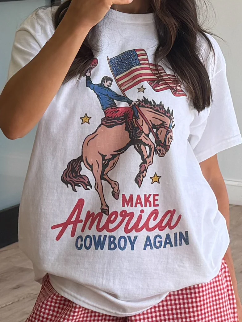 "Make America Cowboy Again" Graphic Tee - Image 5