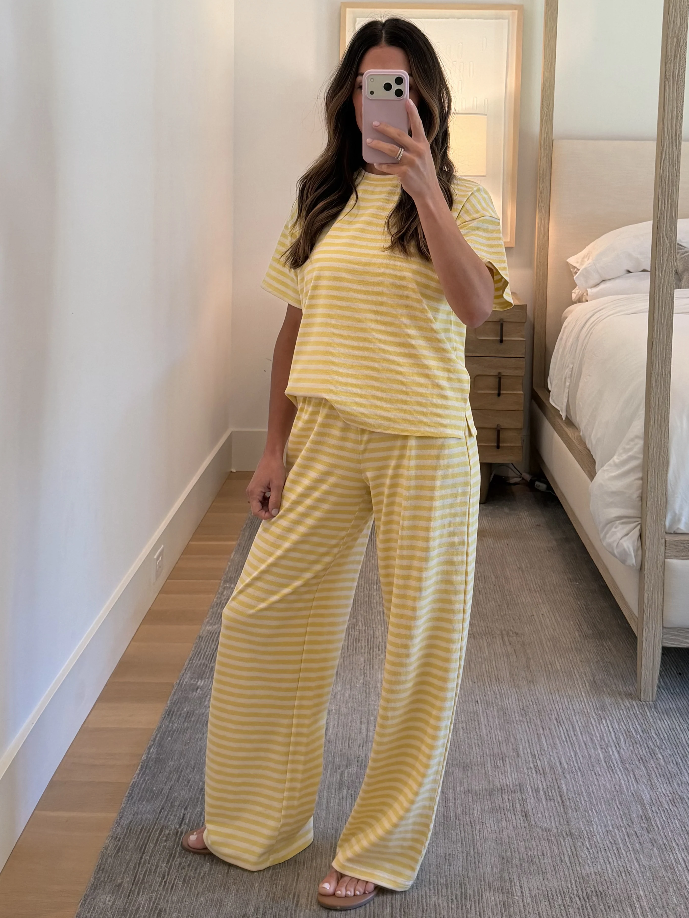 Miah Ribbed Knit Tee | Canary | RESTOCK - Image 8