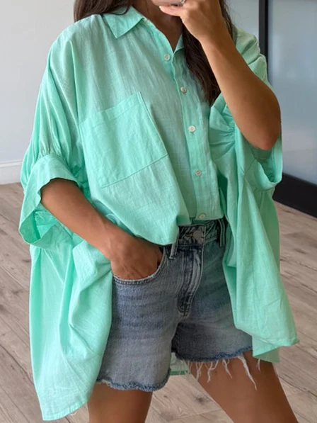 Nia Cotton Swing Top | Mint - Image 3