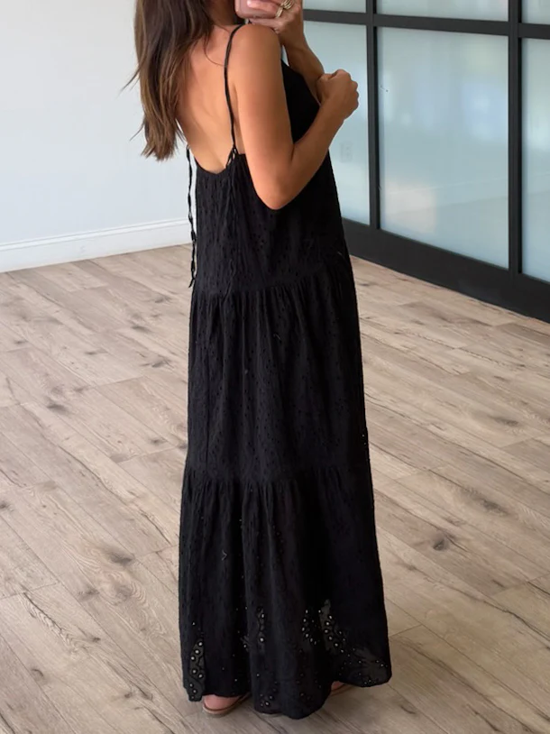Nightfall Eyelet Maxi Dress - Image 2
