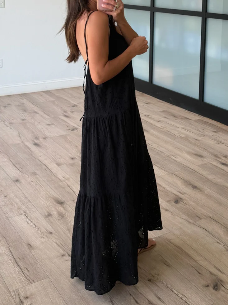 Nightfall Eyelet Maxi Dress - Image 5