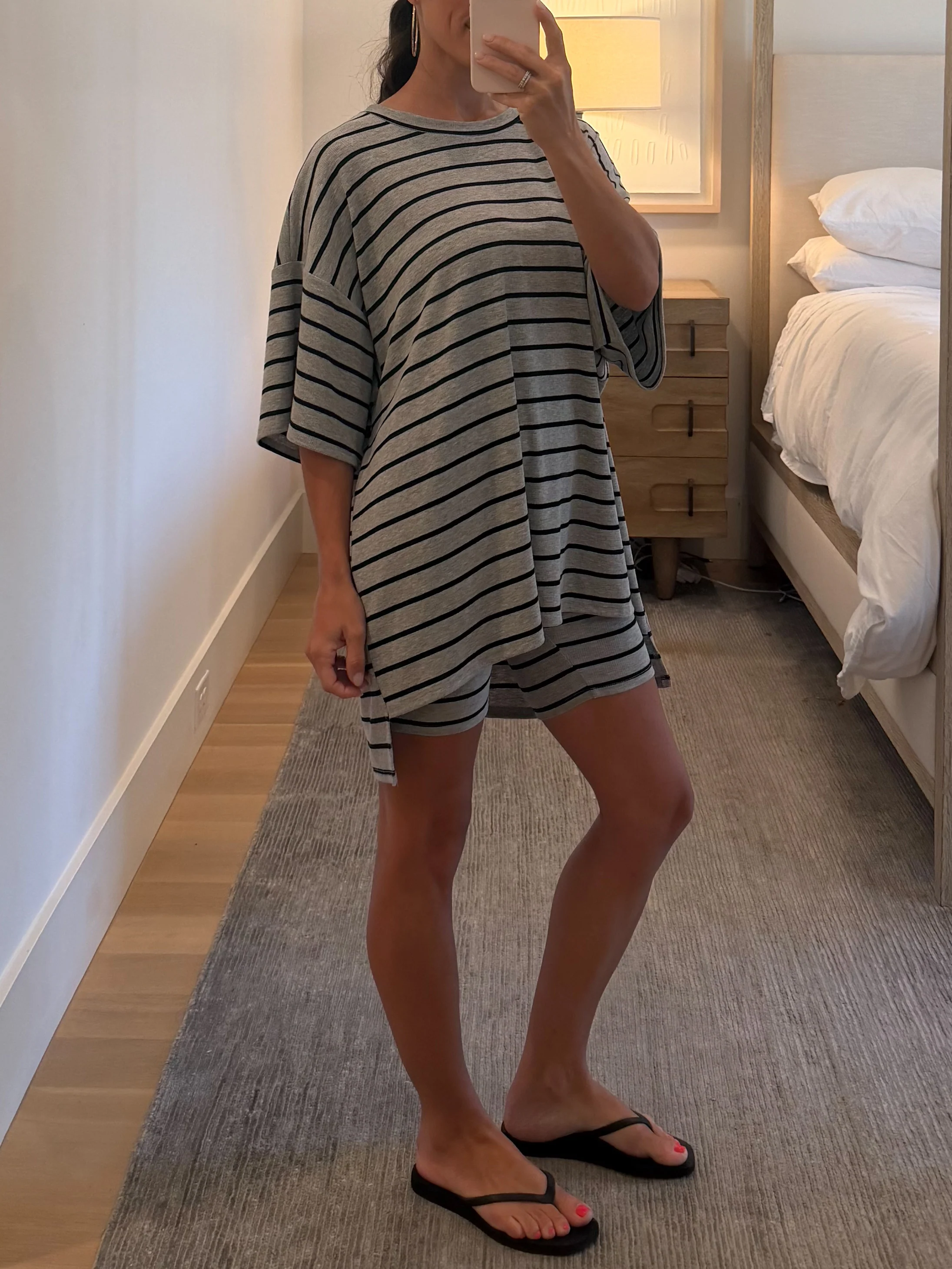 Novi Stripe Ribbed Tee + Shorts Set | 7 Colors Available - Image 11