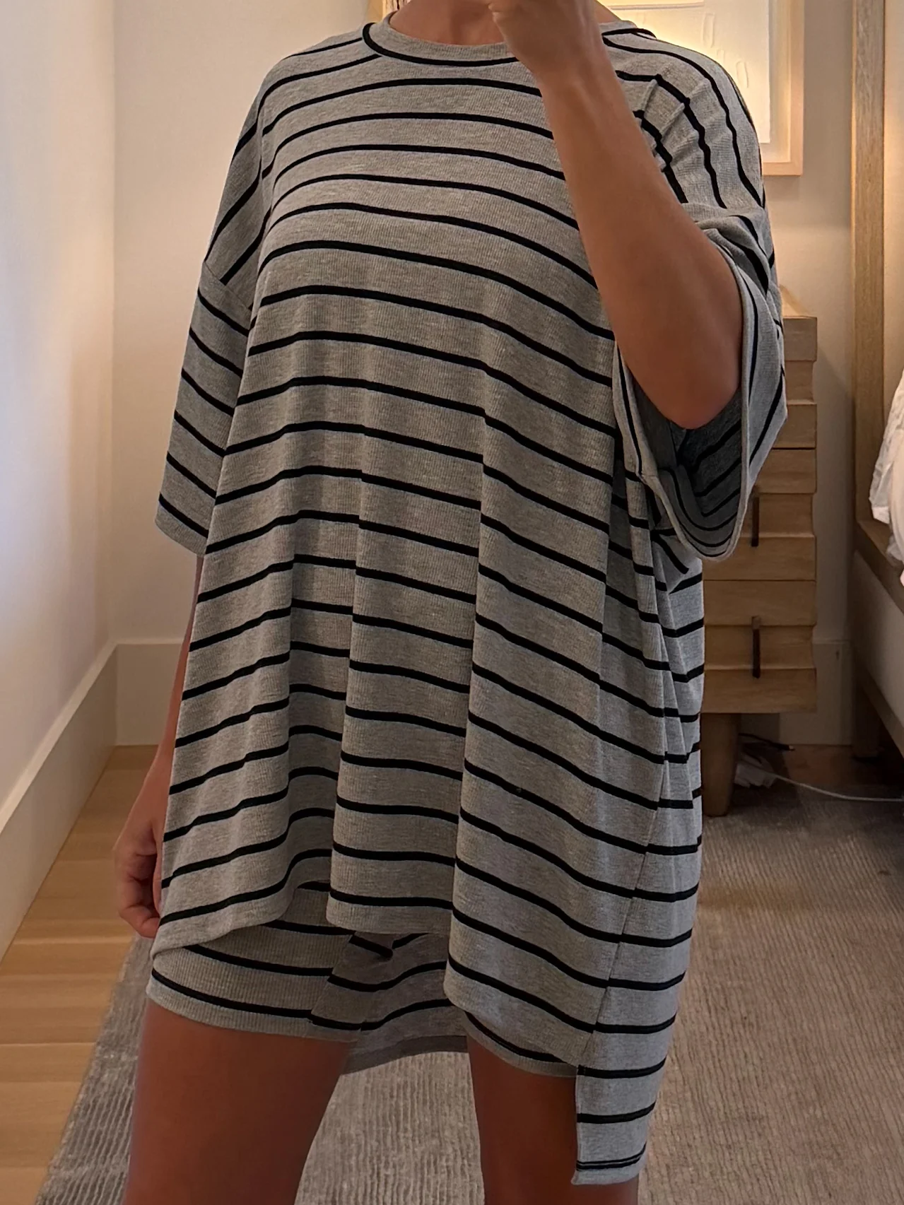 Novi Stripe Ribbed Tee + Shorts Set | 7 Colors Available - Image 13