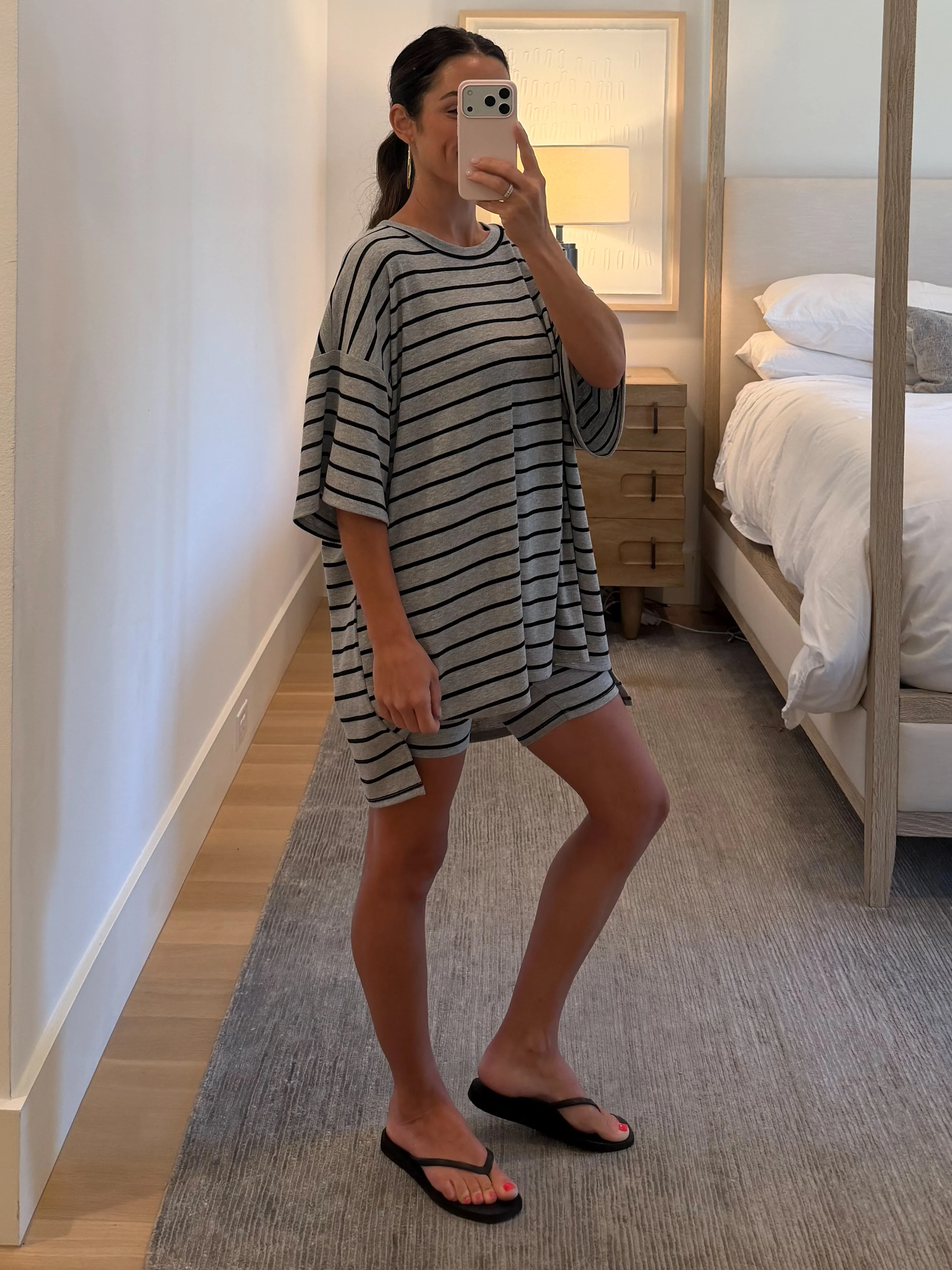 Novi Stripe Ribbed Tee + Shorts Set | 7 Colors Available - Image 17