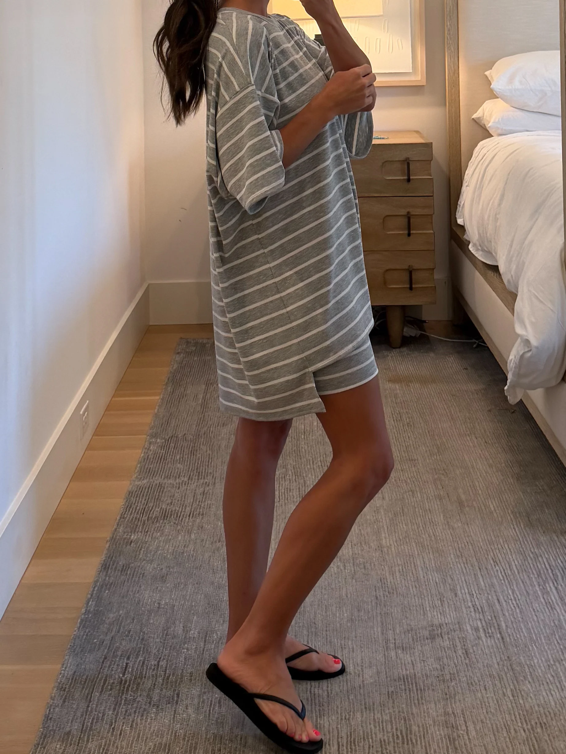 Novi Stripe Ribbed Tee + Shorts Set | 7 Colors Available - Image 20