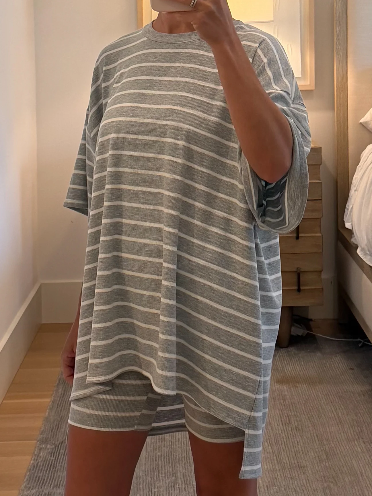 Novi Stripe Ribbed Tee + Shorts Set | 7 Colors Available - Image 29