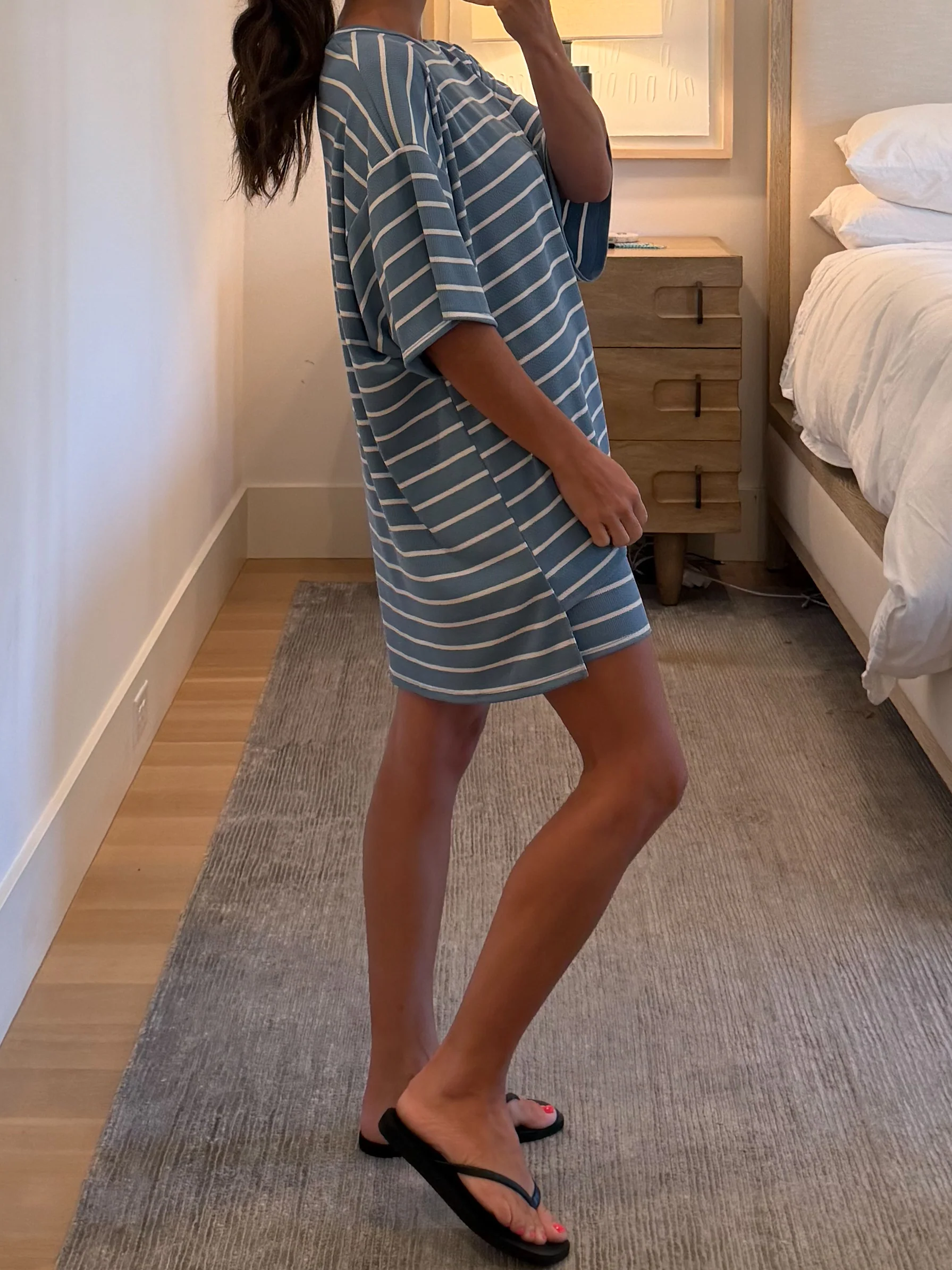 Novi Stripe Ribbed Tee + Shorts Set | 7 Colors Available - Image 30