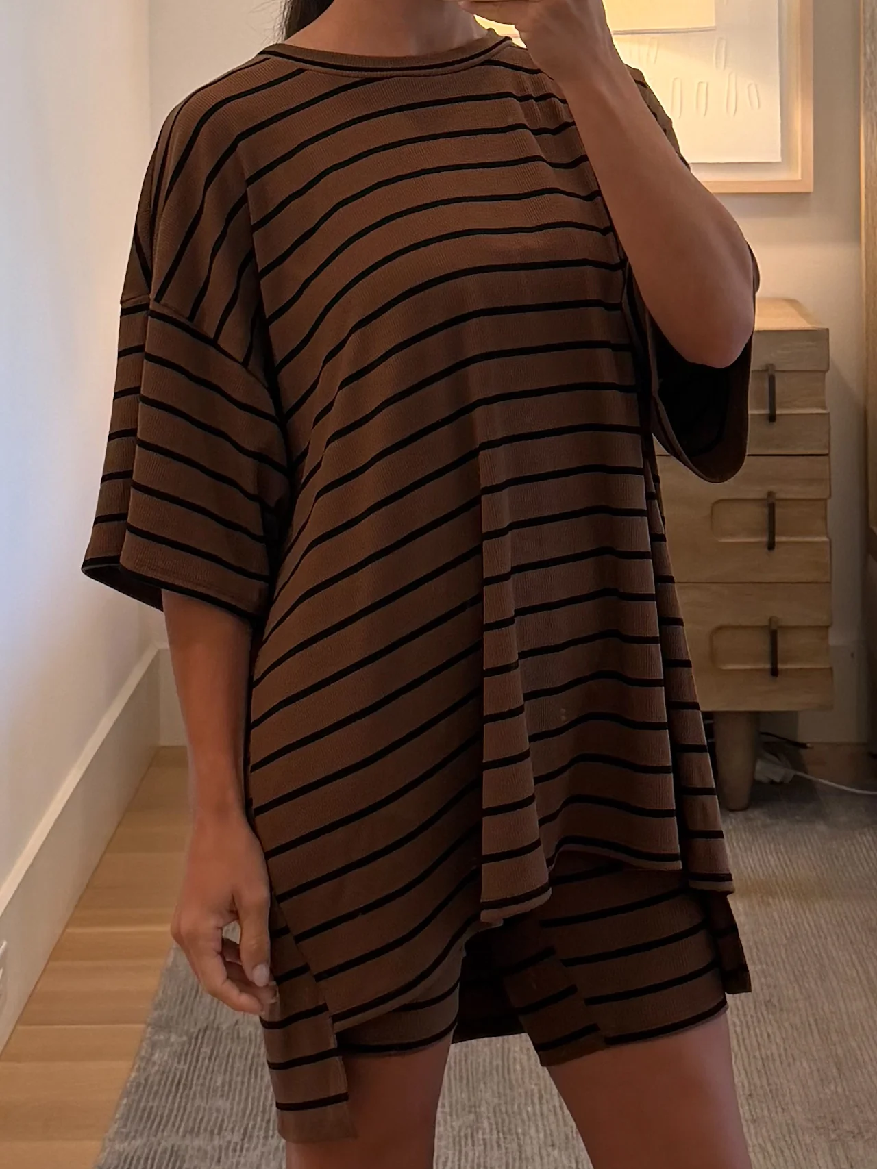 Novi Stripe Ribbed Tee + Shorts Set | 7 Colors Available - Image 35