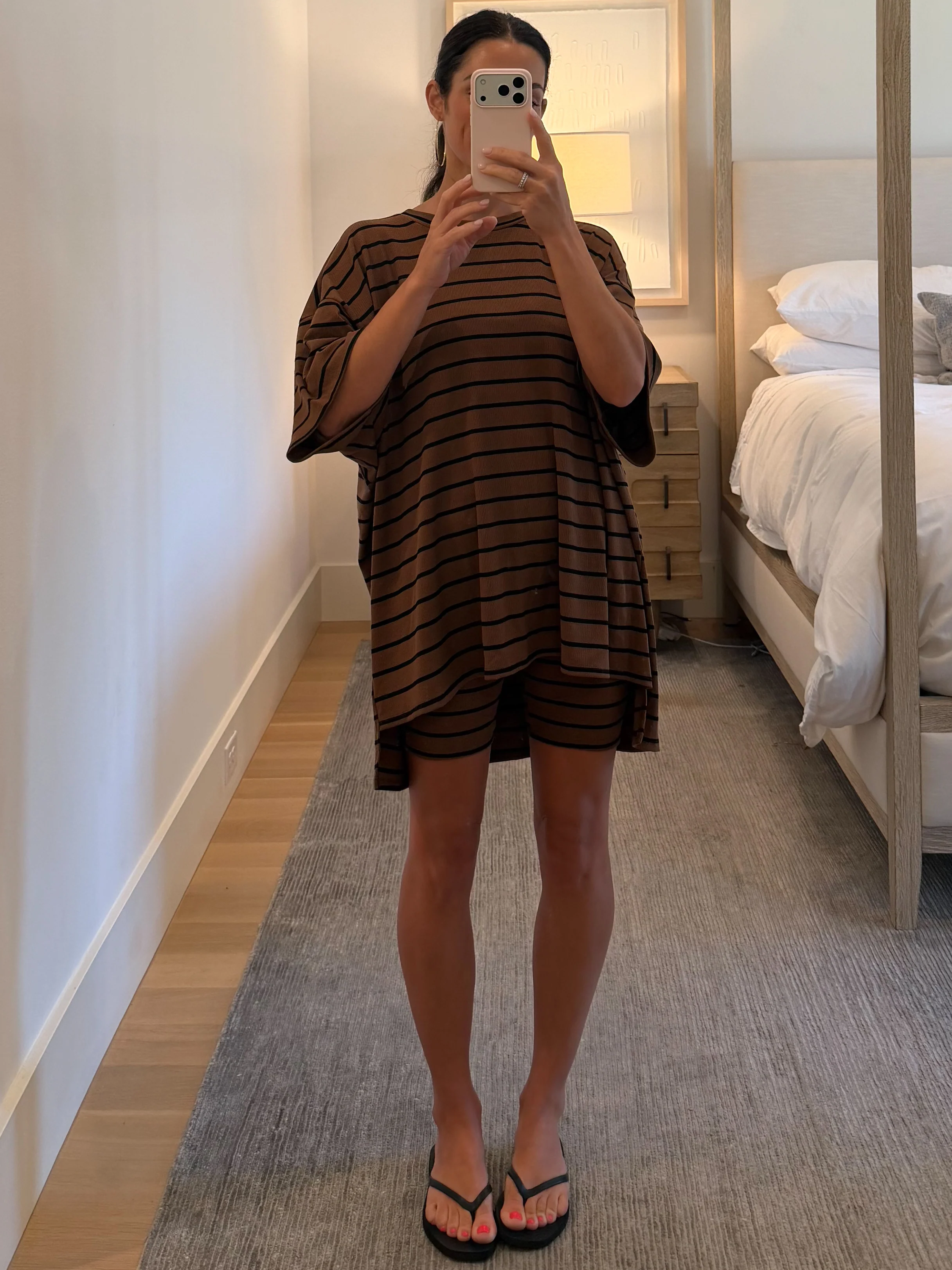 Novi Stripe Ribbed Tee + Shorts Set | 7 Colors Available - Image 37