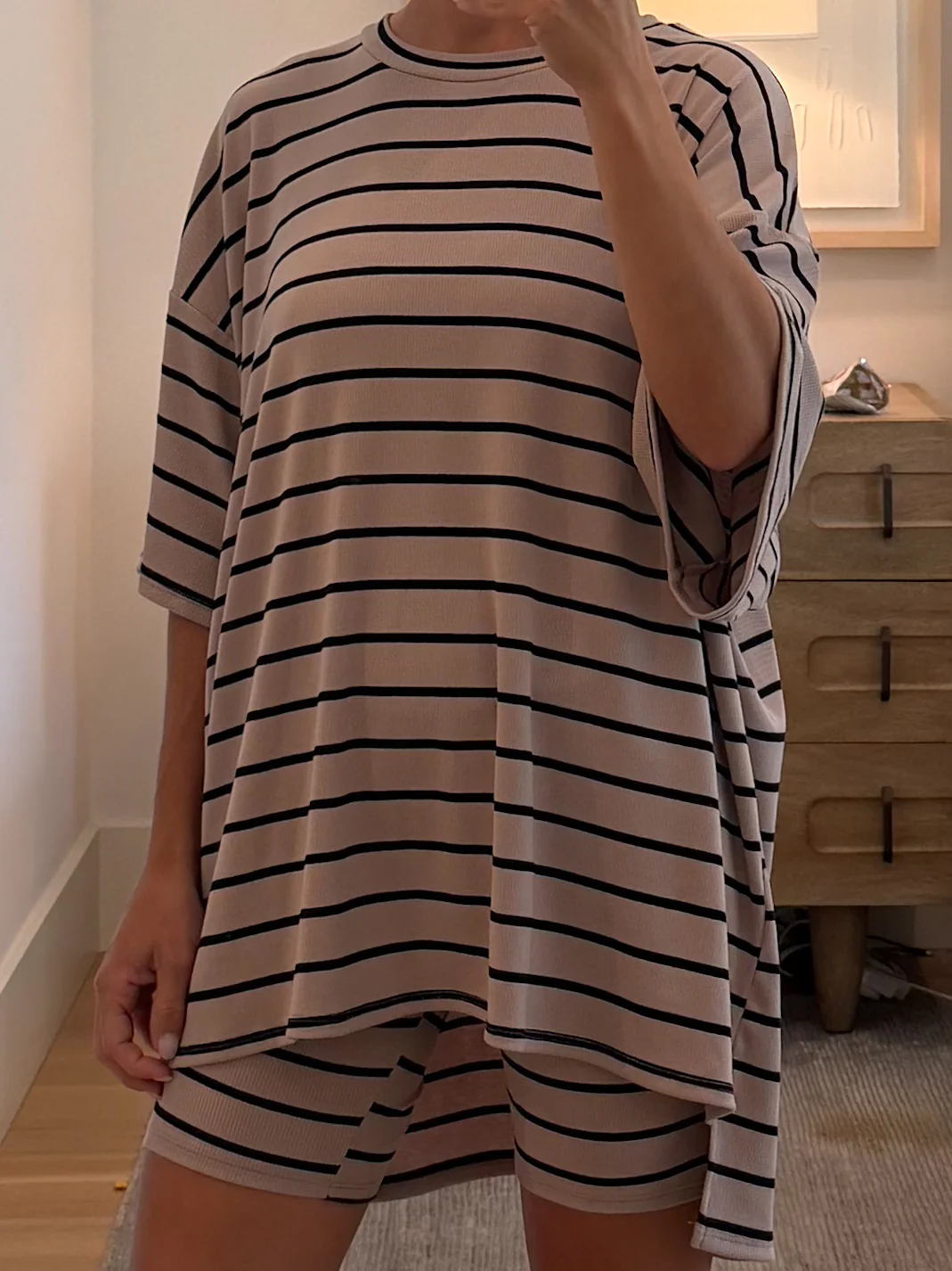 Novi Stripe Ribbed Tee + Shorts Set | 7 Colors Available - Image 55