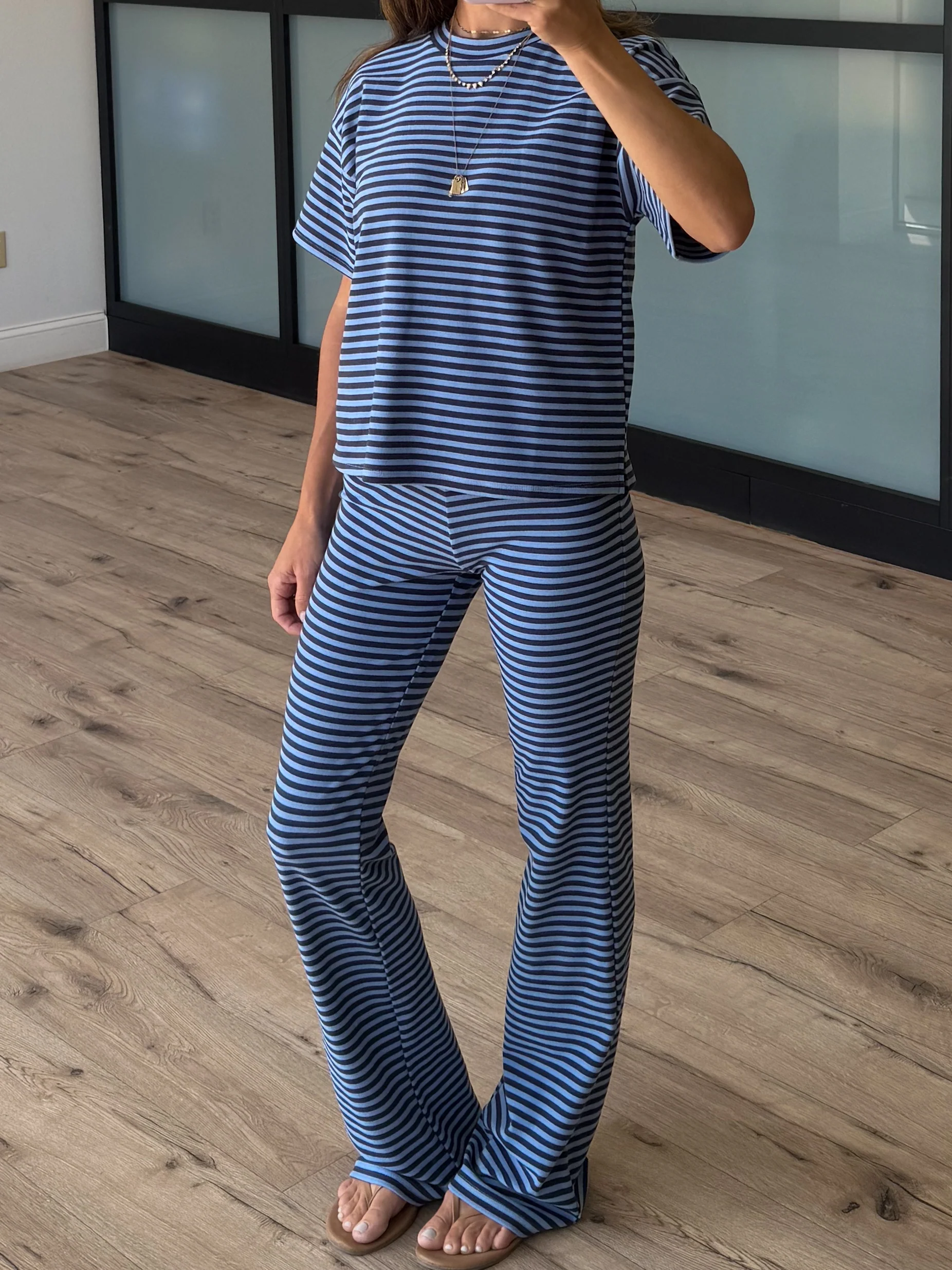 Miah Brush Knit Tee | Midnight Tide - Image 3