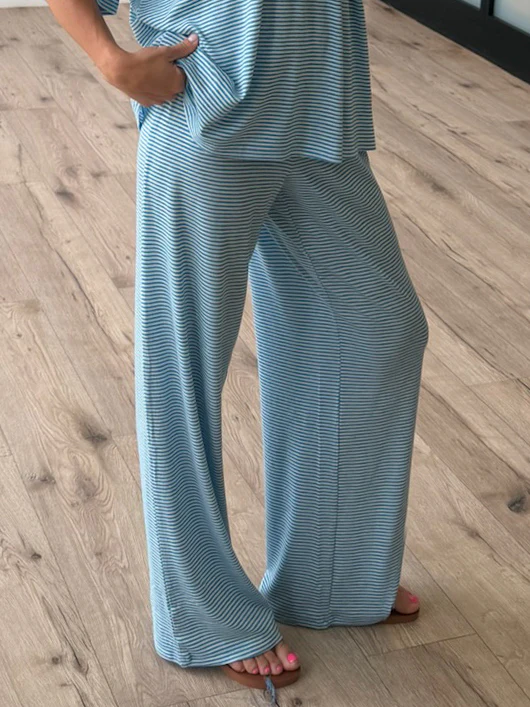 On Repeat Stripe Lounge Pants | Sky