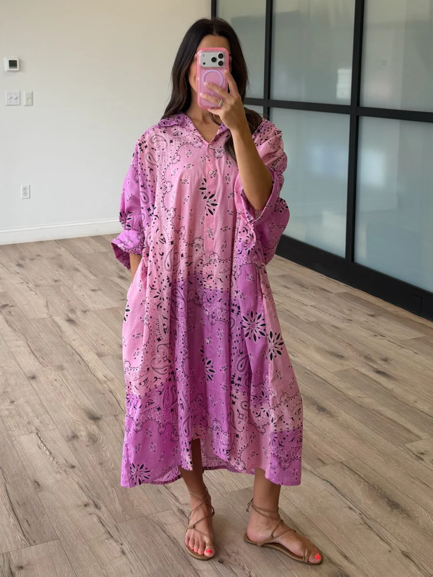 Paisley Heatwave Button-Front Maxi - Image 3