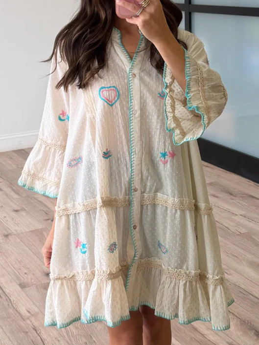 Paraiso Embroidered Dress - Image 3