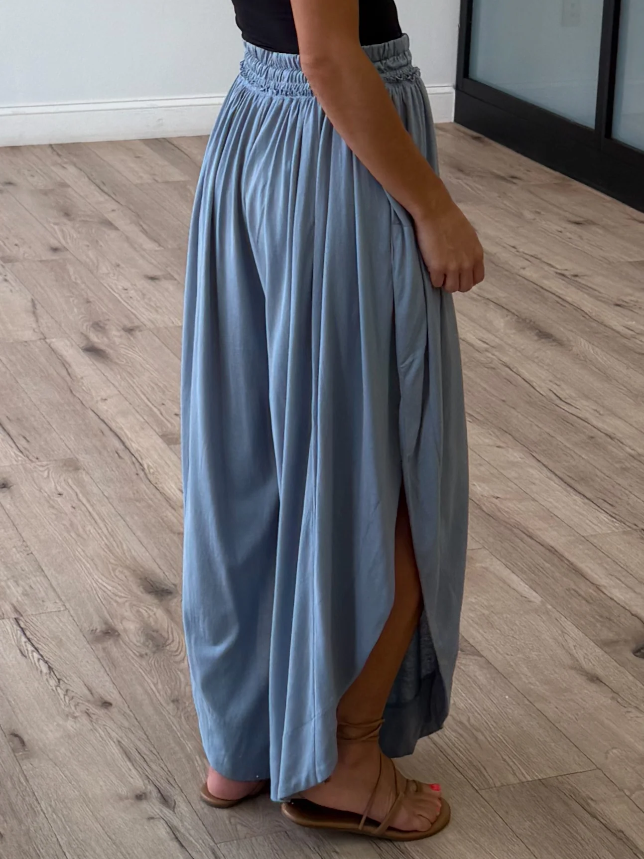 Pure Soul Tulip Pants | Dusty Blue - Image 3