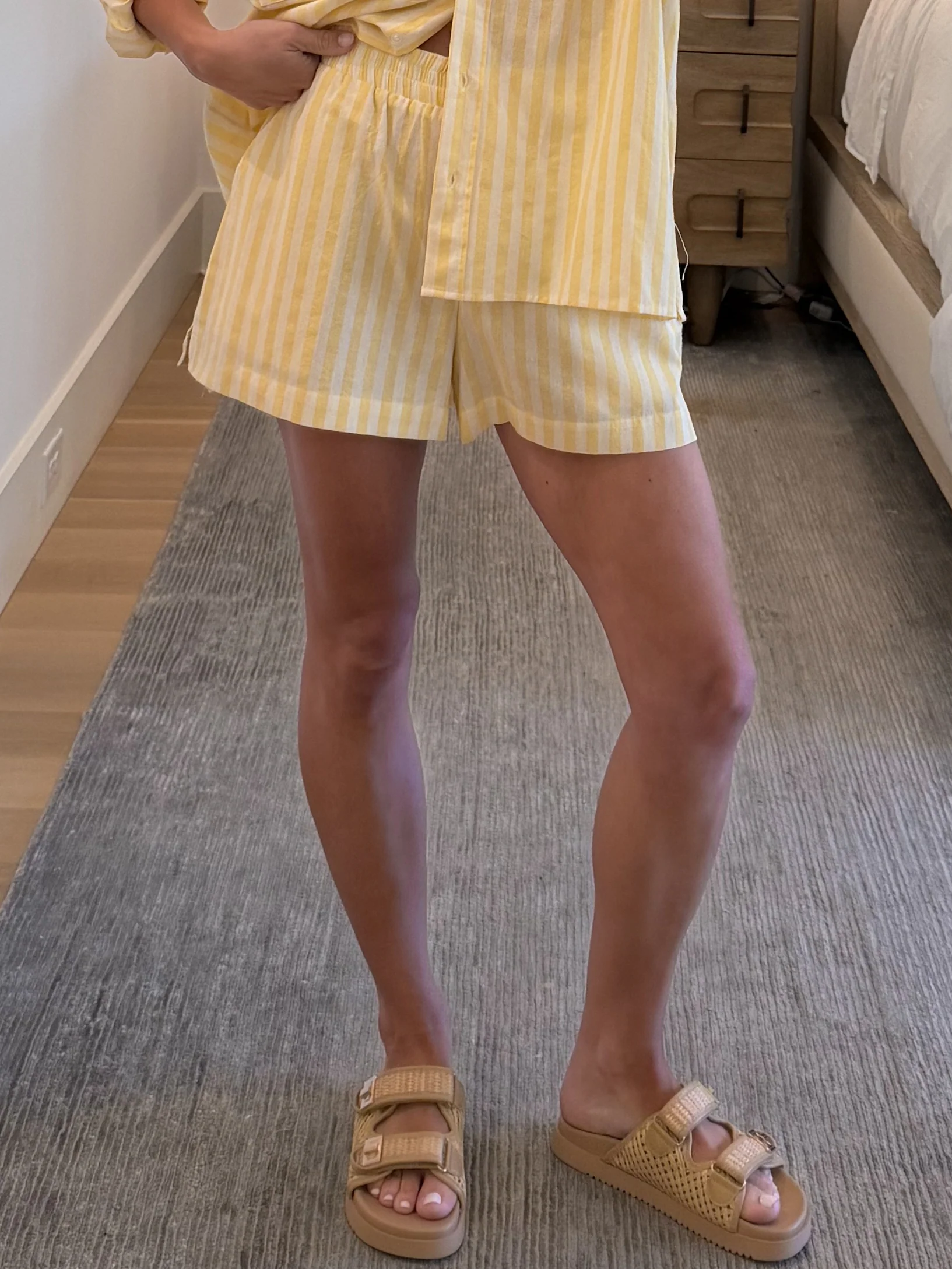 Rian Stripe Boxer Shorts | Lemon - Image 5