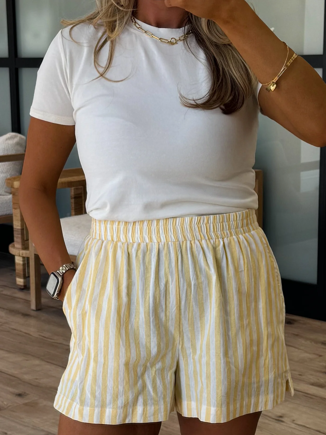 Rian Stripe Boxer Shorts | Lemon - Image 8