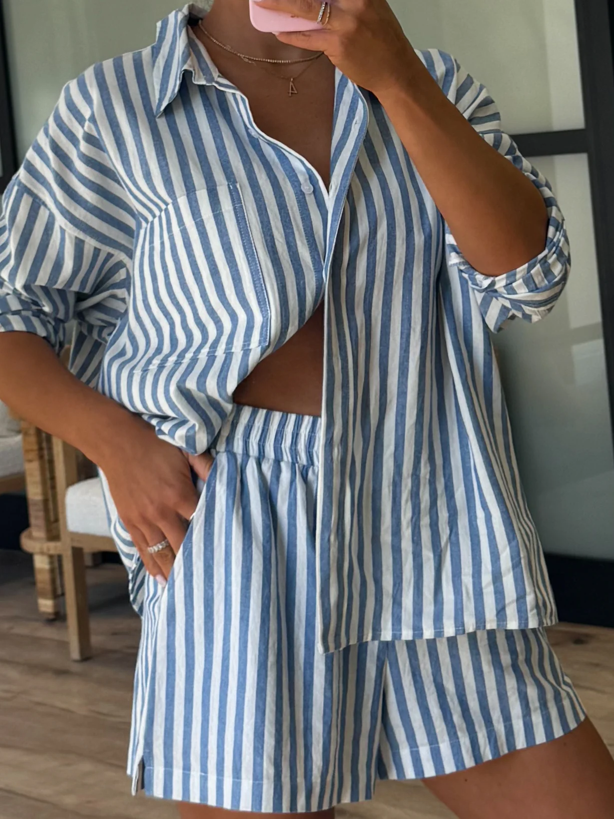 Rian Stripe Boxer Shorts | Sky Blue - Image 8