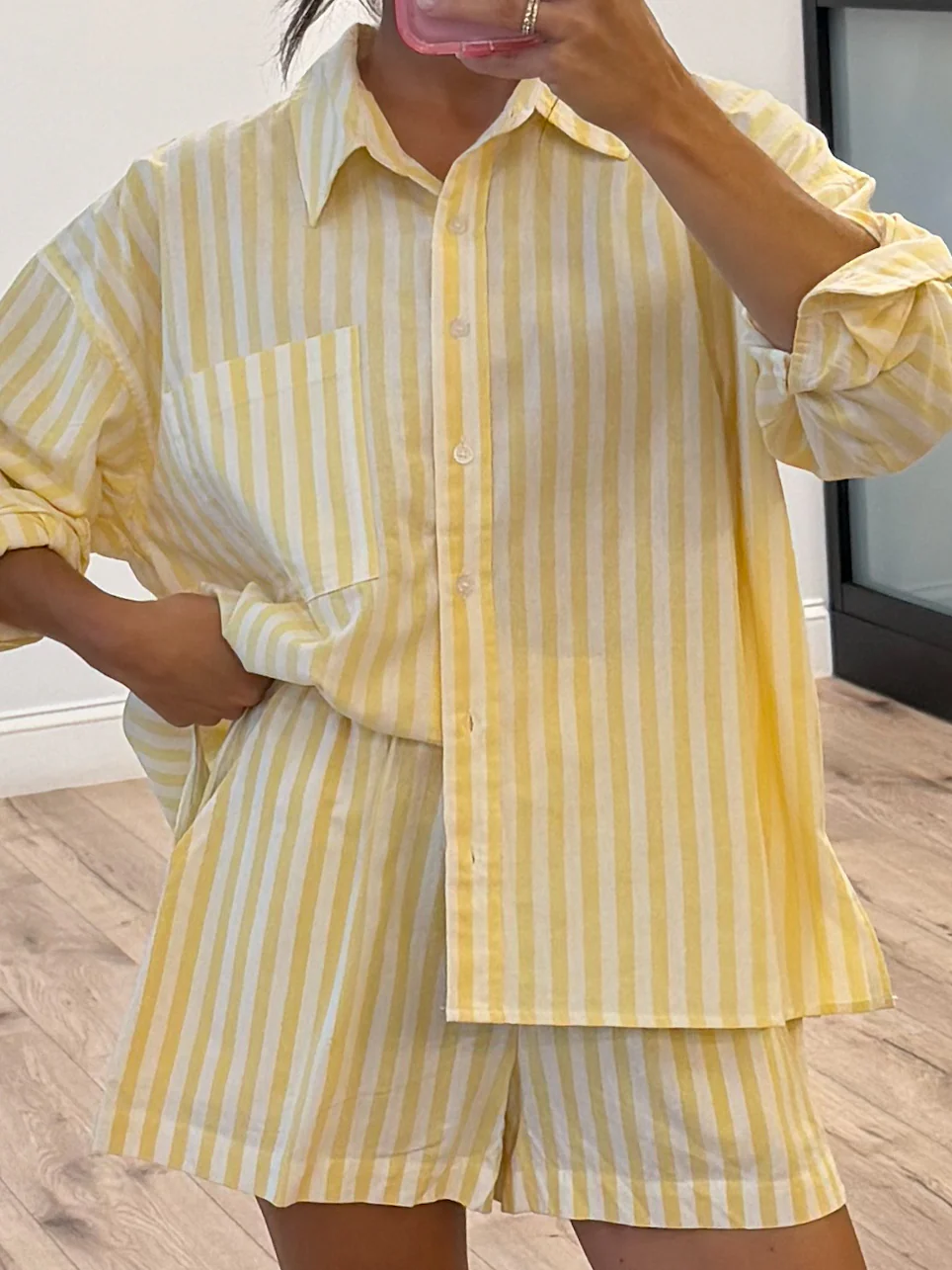 Rian Stripe Boxer Shorts | Lemon - Image 2