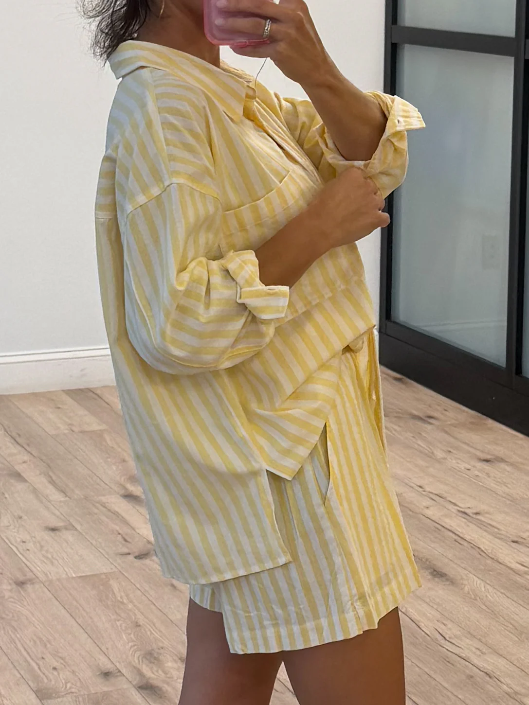 Rian Stripe Boxer Shorts | Lemon - Image 3