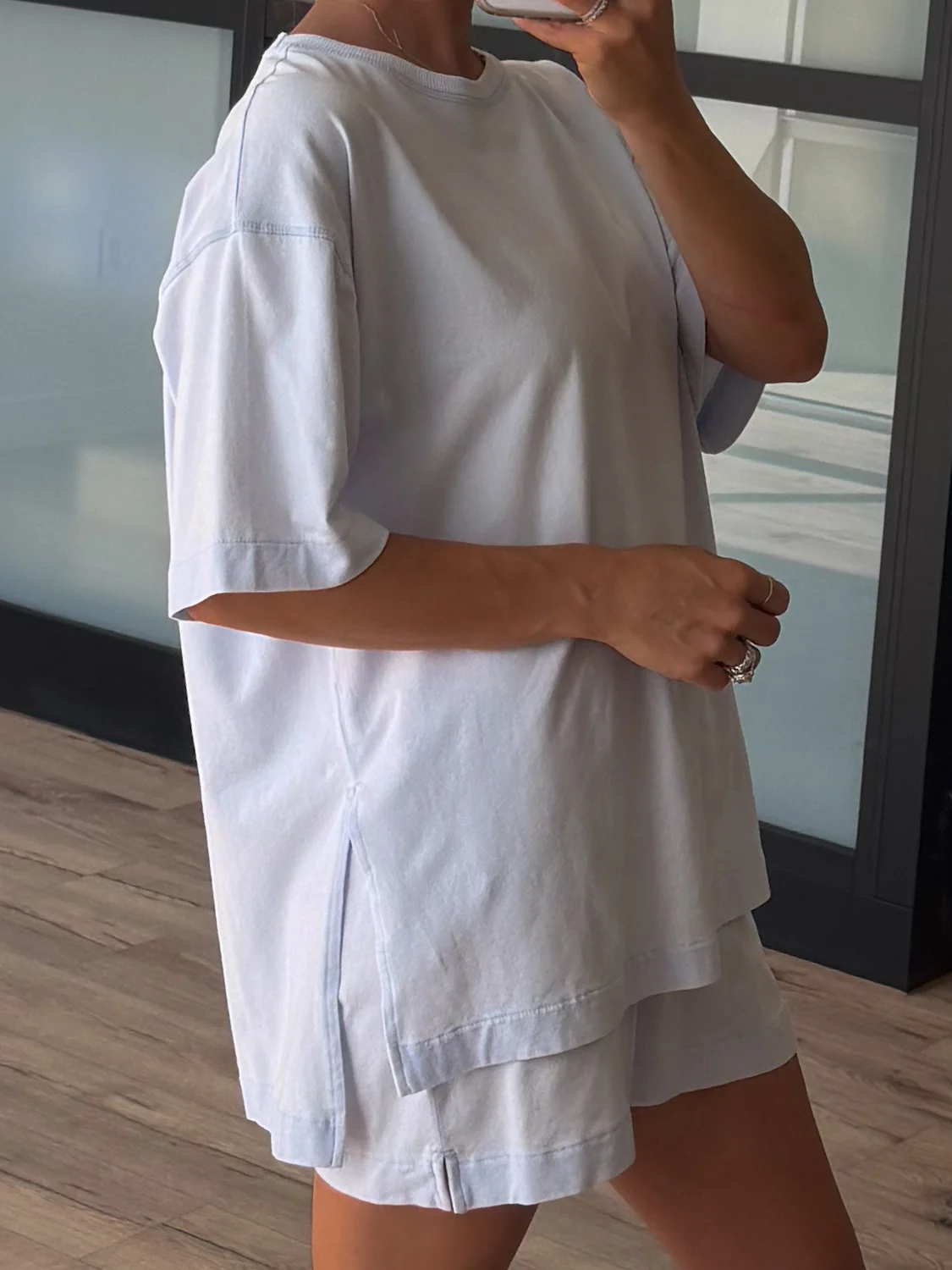 Roam Tee + Shorts Set | Powder Blue - Image 2