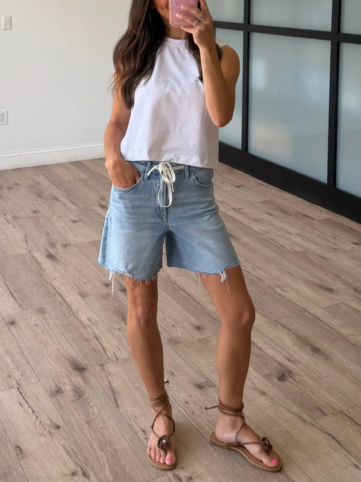 Sea Salt Muscle Tank | White - Image 6
