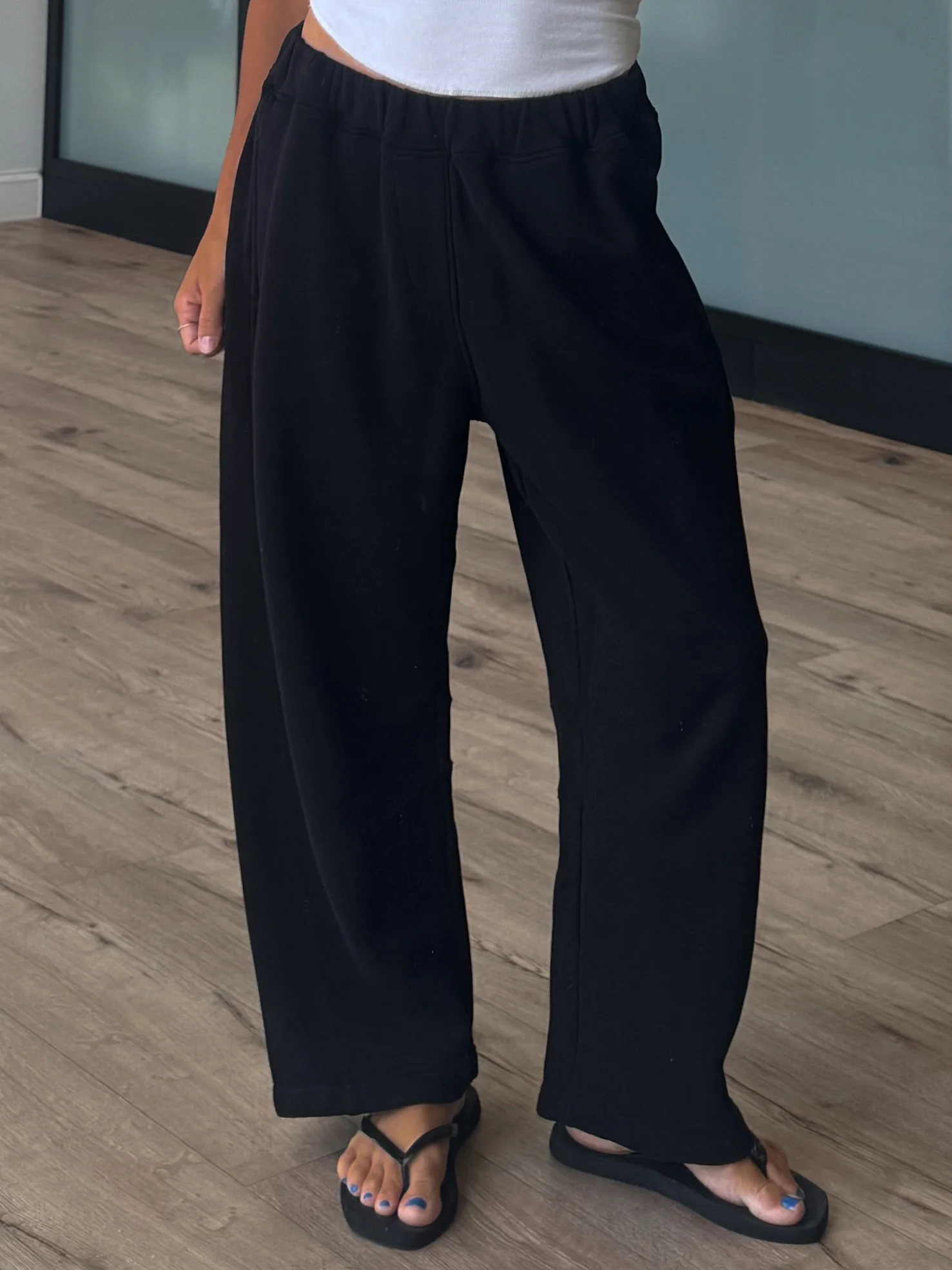 Worn Well Barrel Lounge Pants | Black - Image 3