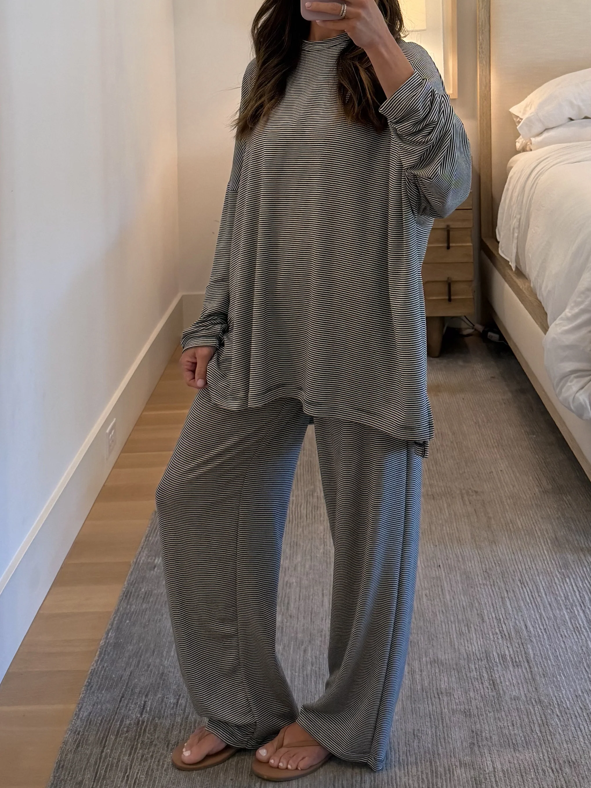Sunday Soft Stripe Set | Black | +Plus Available - Image 4