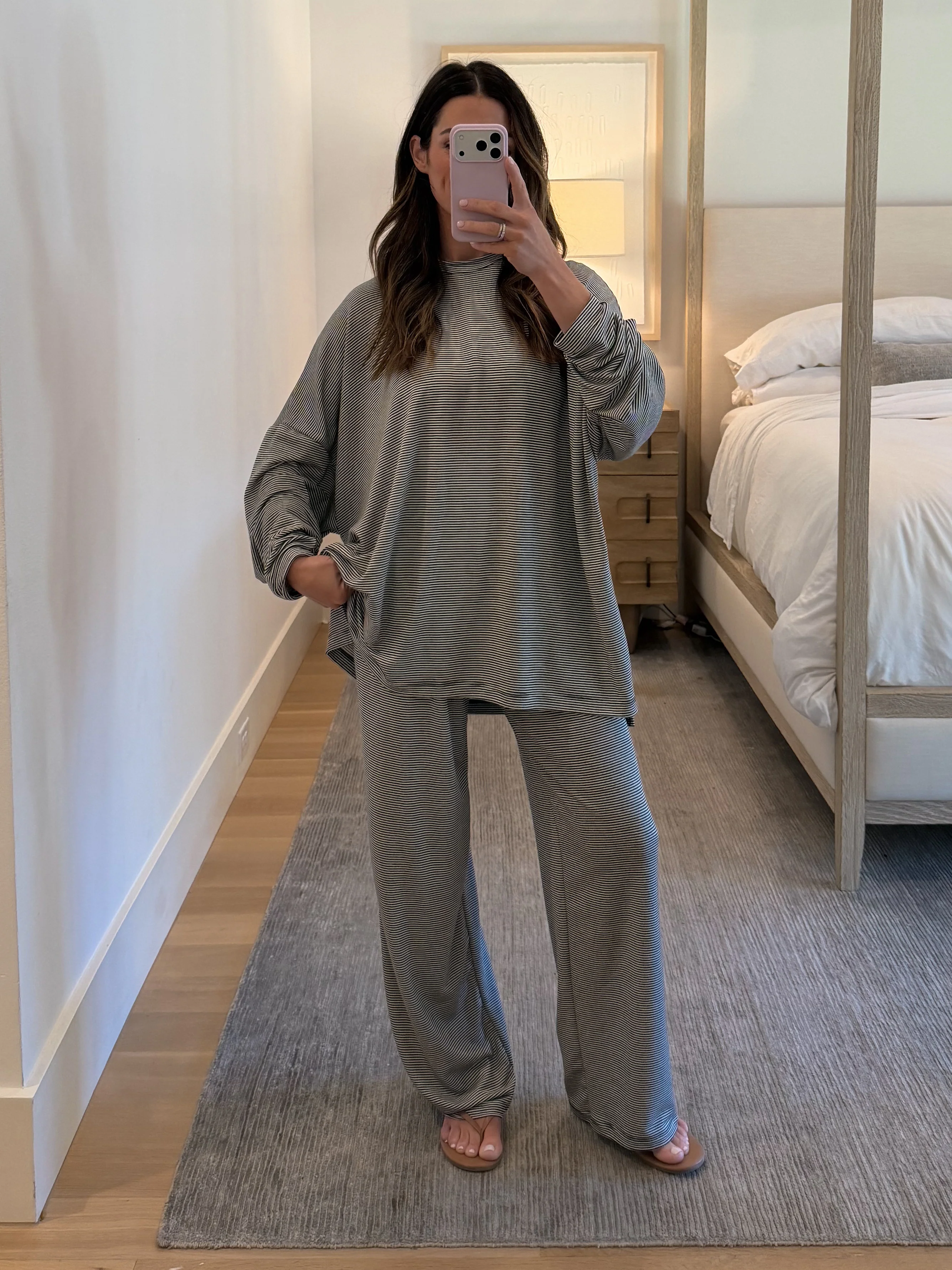 Sunday Soft Stripe Set | Black | +Plus Available - Image 5