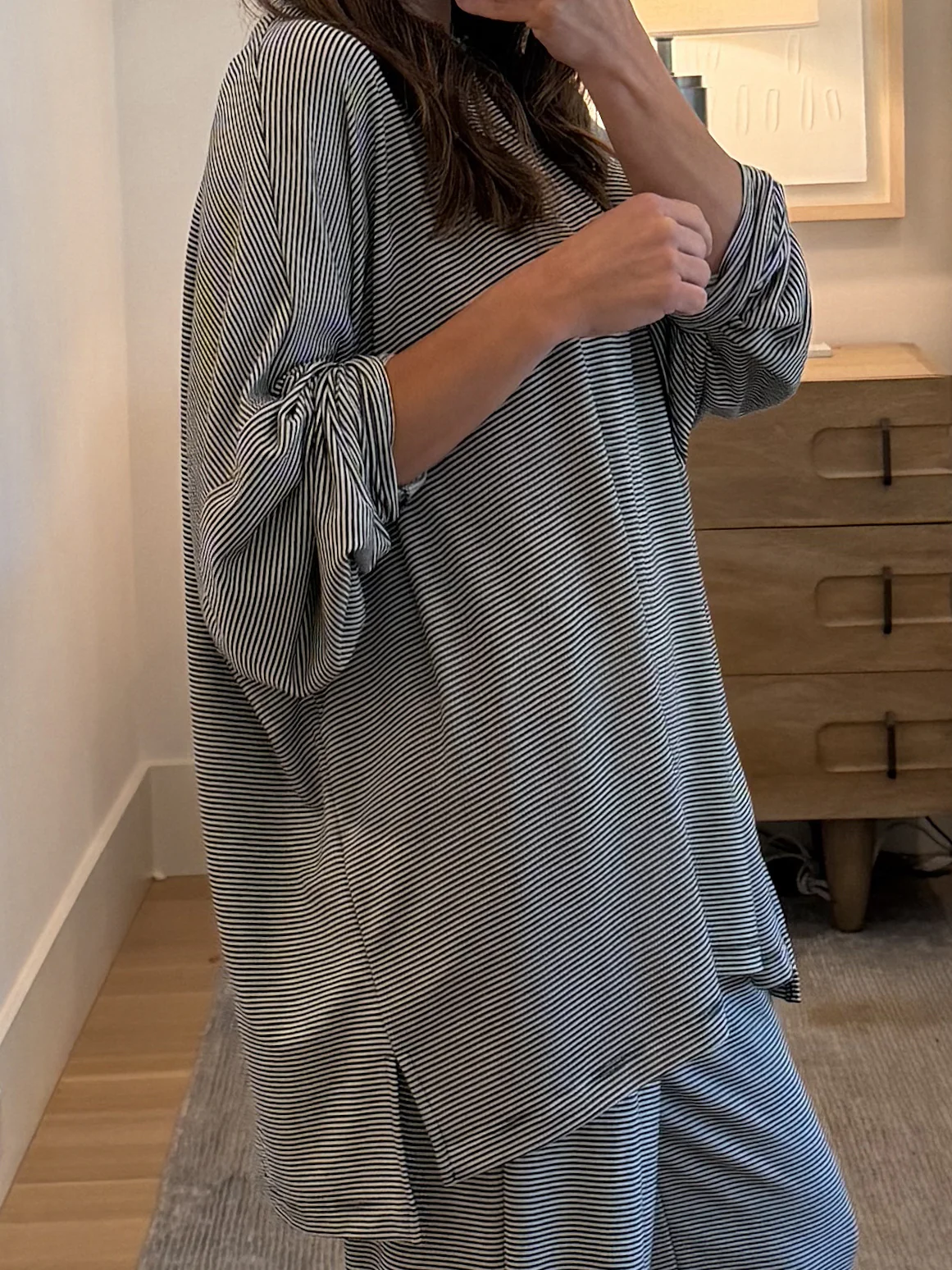 Sunday Soft Stripe Set | Black | +Plus Available - Image 6