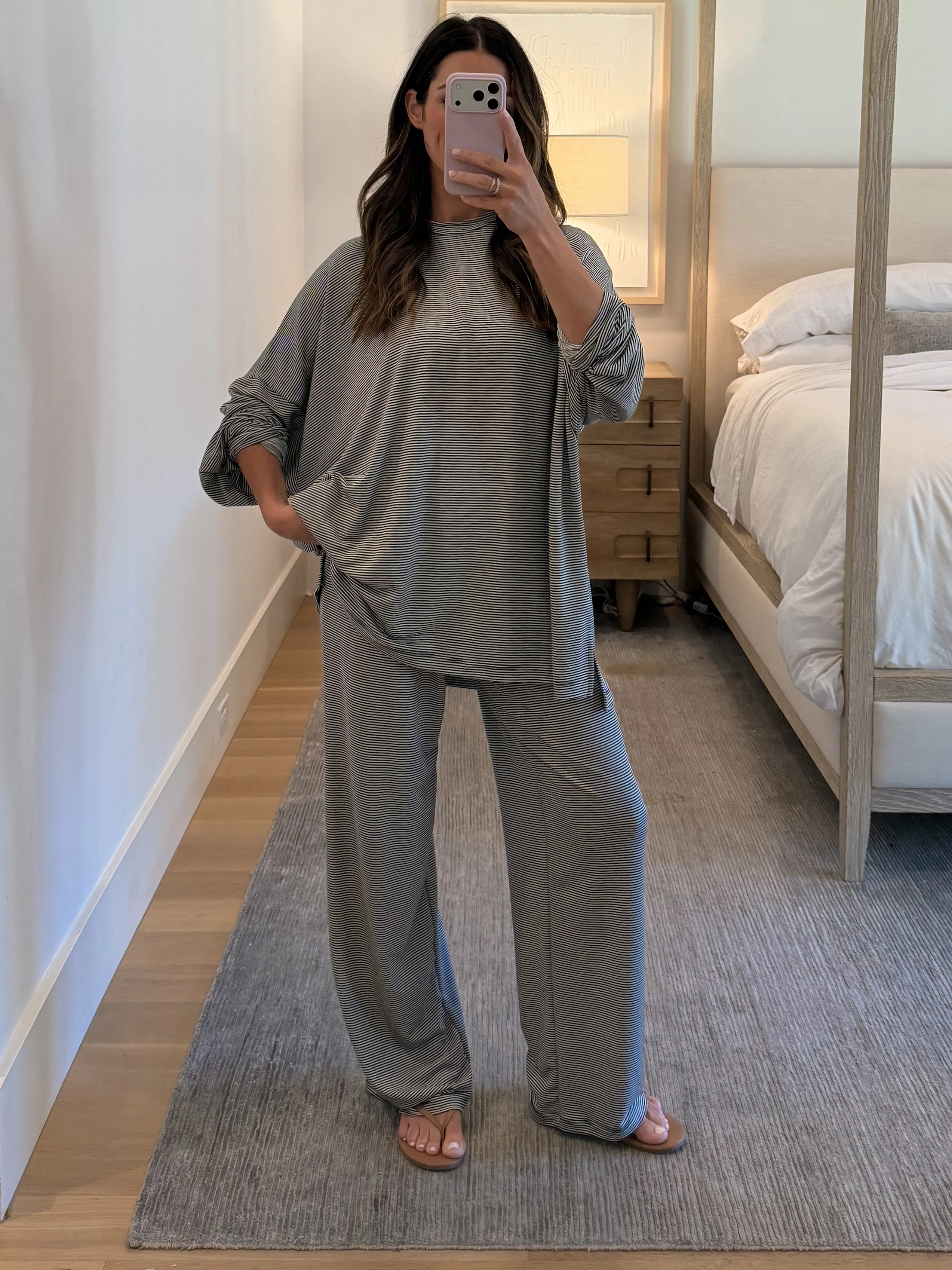 Sunday Soft Stripe Set | Black | +Plus Available - Image 7