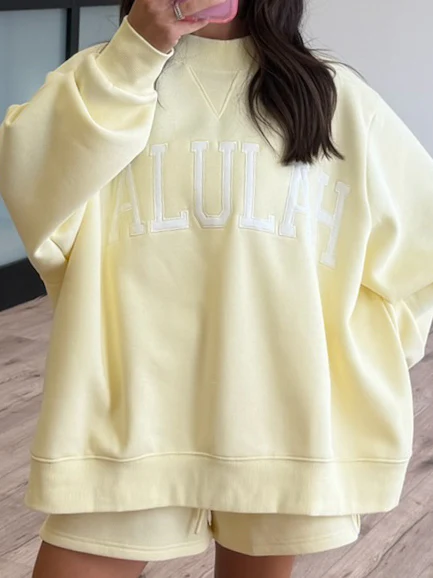 "TALULAH" Mock Neck Sweatshirt | Lemon | +Plus Available - Image 5