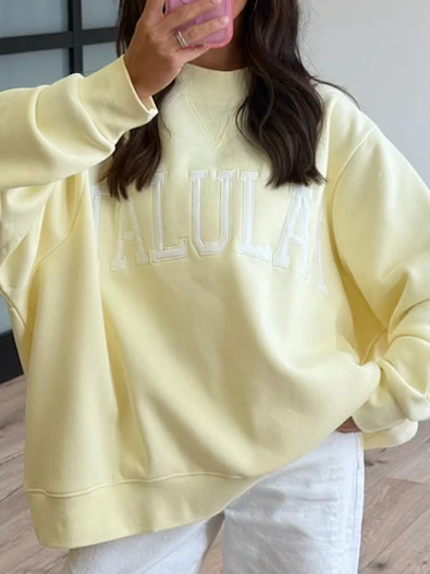 "TALULAH" Mock Neck Sweatshirt | Lemon | +Plus Available - Image 6