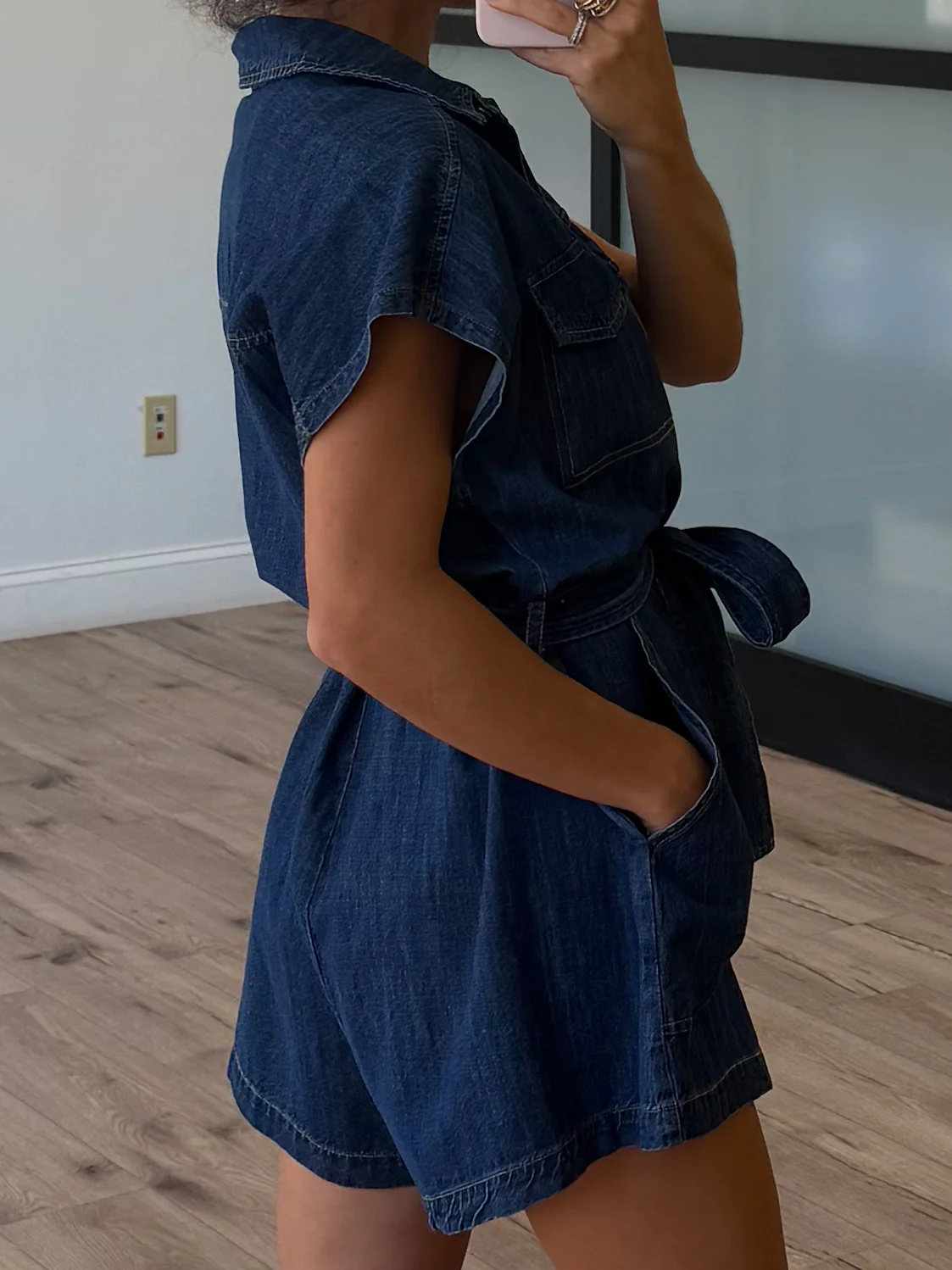 Utility Forge Denim Romper - Image 2