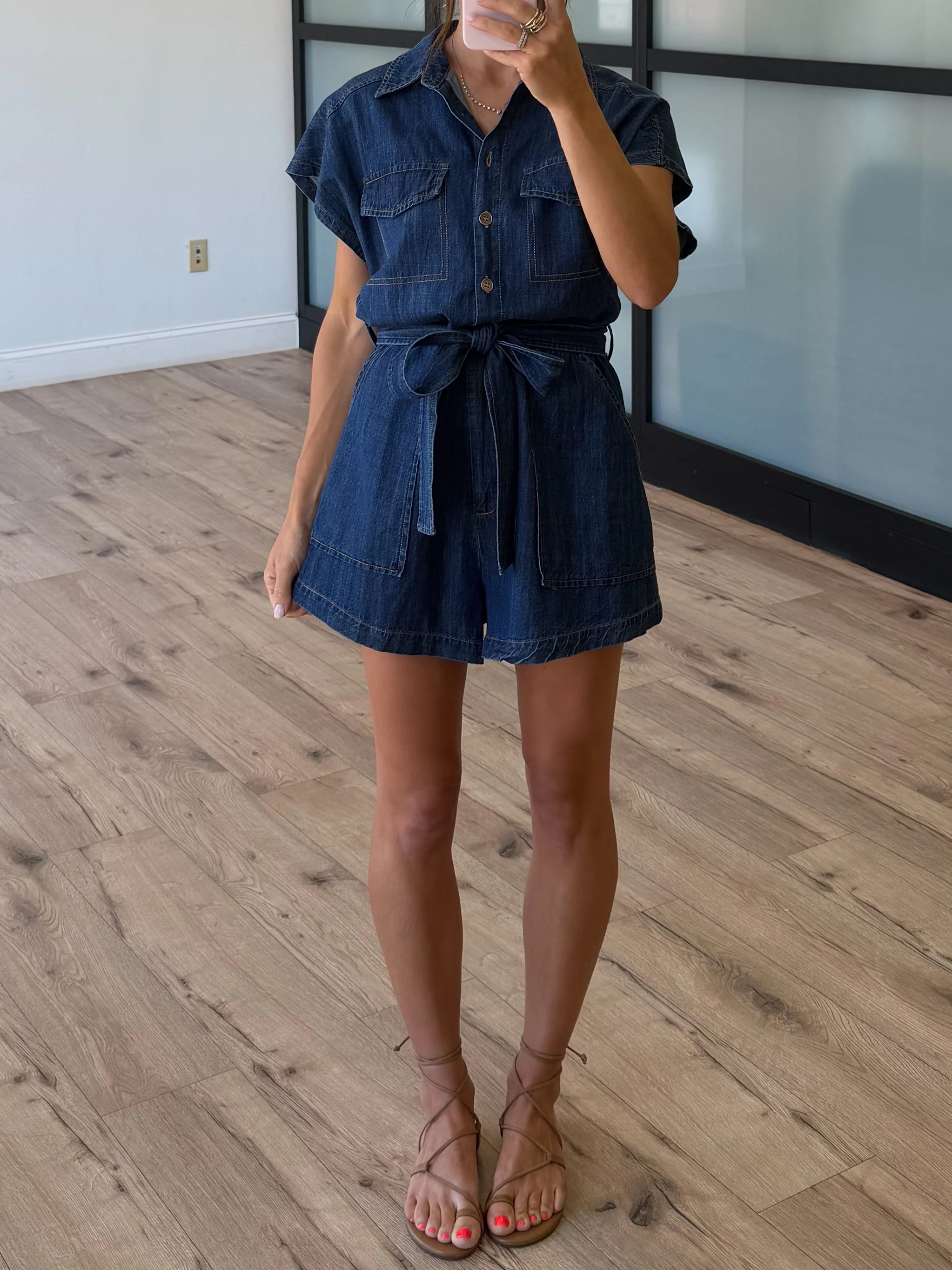 Utility Forge Denim Romper - Image 3