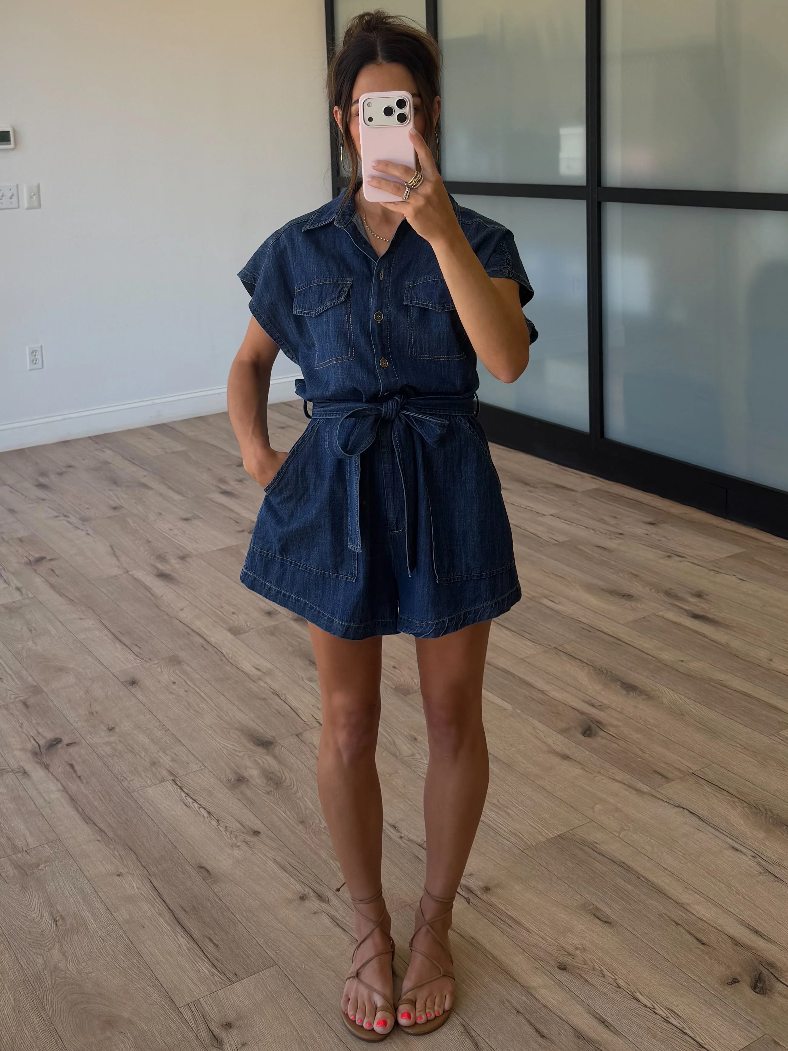 Utility Forge Denim Romper - Image 5
