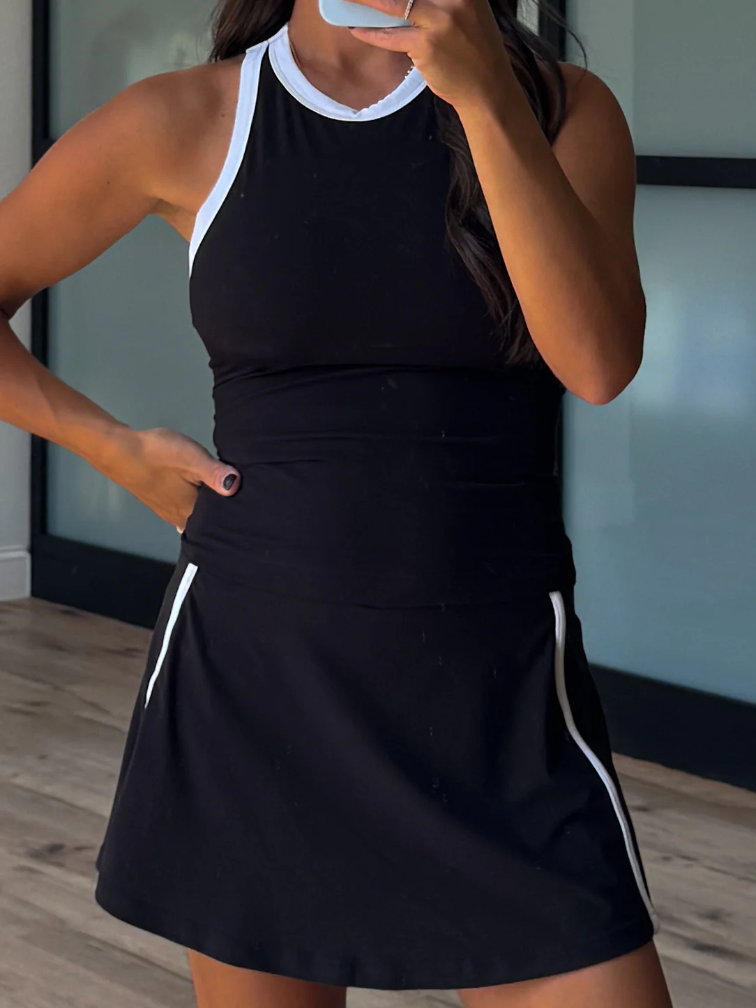 Varsity Stride Butter Soft Skort | Black | RESTOCK - Image 6