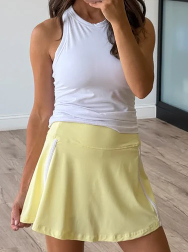 Varsity Stride Butter Soft Skort | Lemon - Image 5