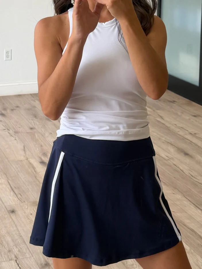 Varsity Stride Butter Soft Skort | Navy - Image 4