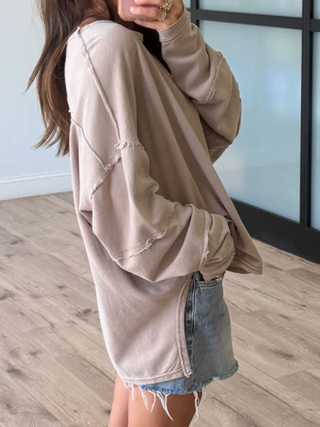 Wave Catcher Oversized Top | Mocha - Image 2