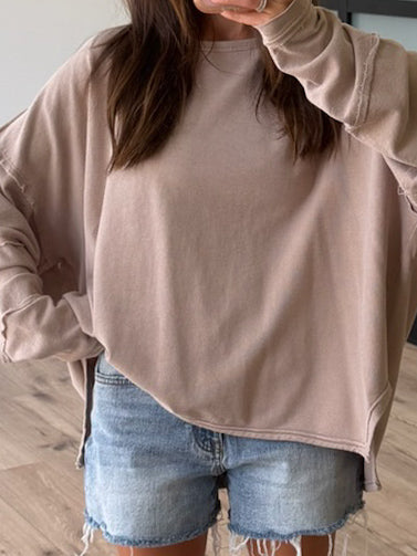 Wave Catcher Oversized Top | Mocha - Image 5