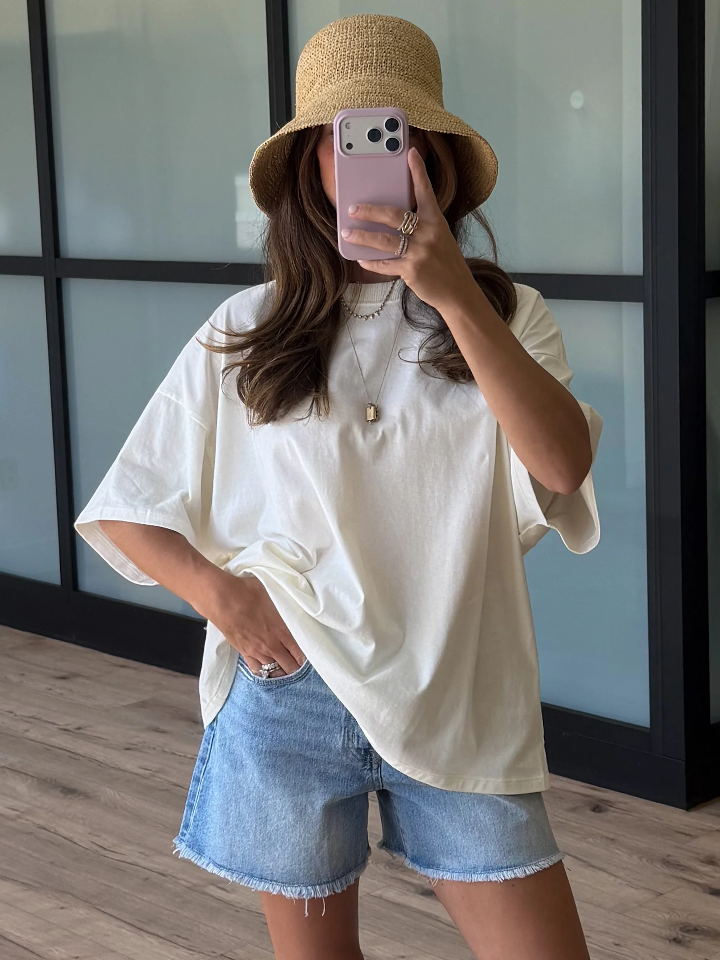 Westport Oversized Tee | Cream