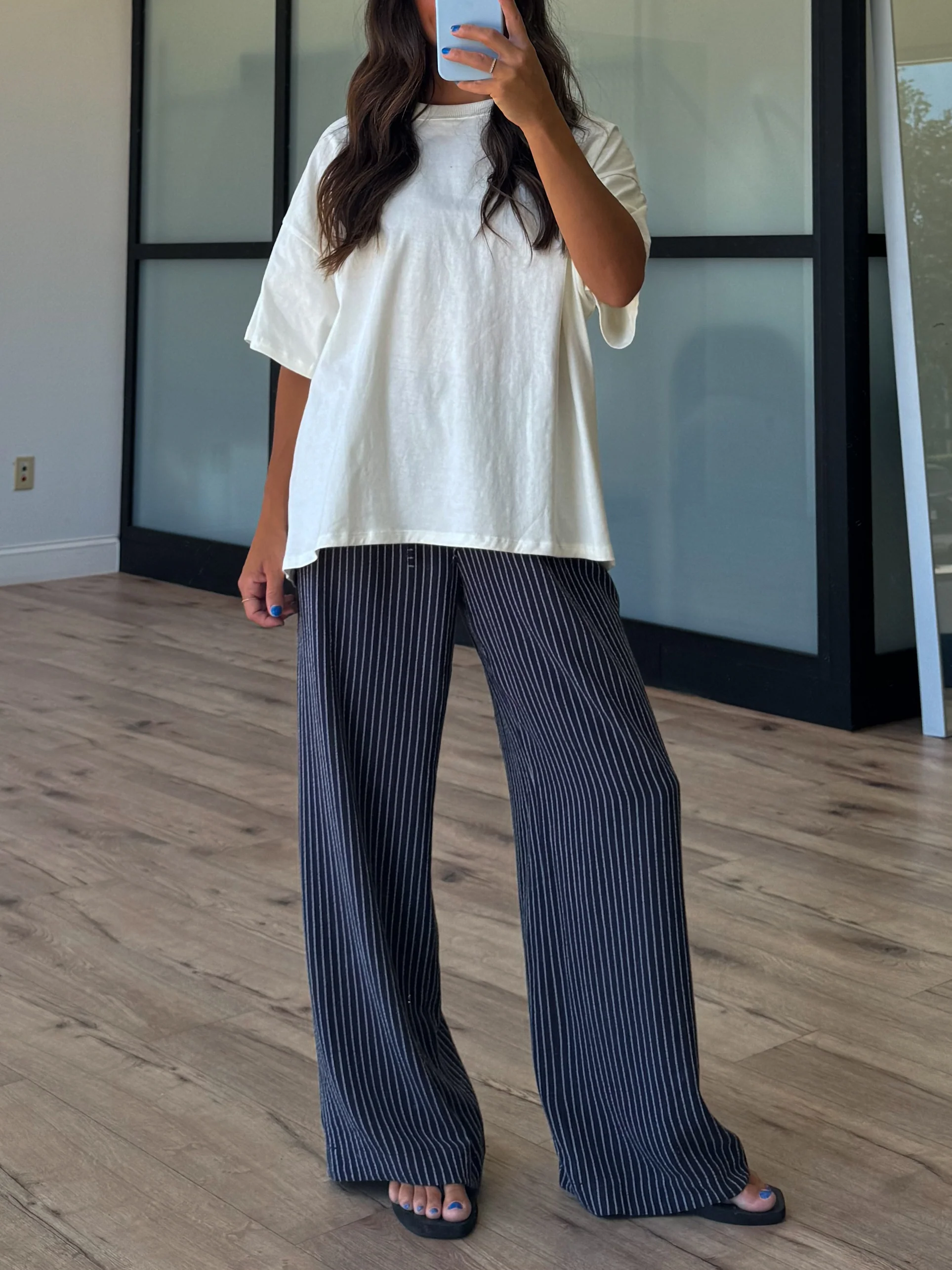 Westport Oversized Tee | Cream - Image 8