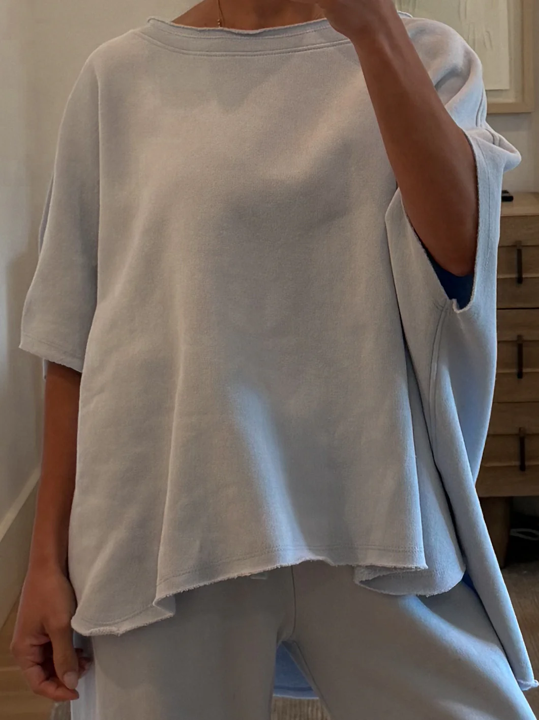 Worn Well Oversized Top | Powder Blue