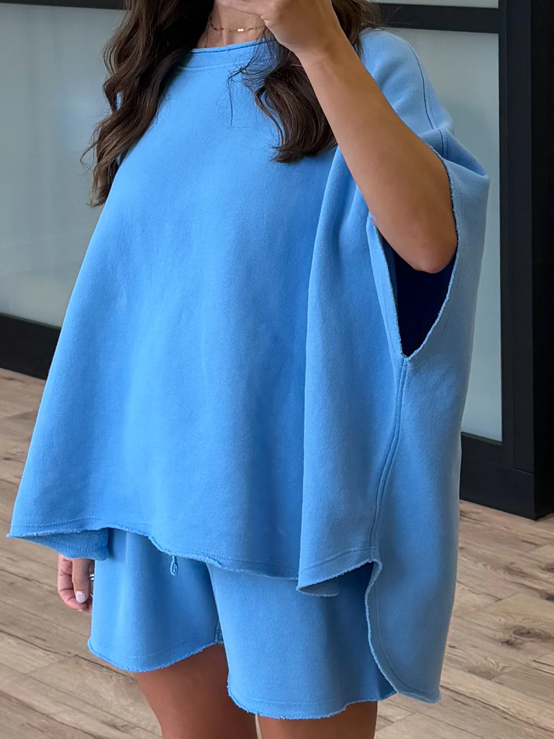 Worn Well Sweat Shorts | Sky Blue - Image 4