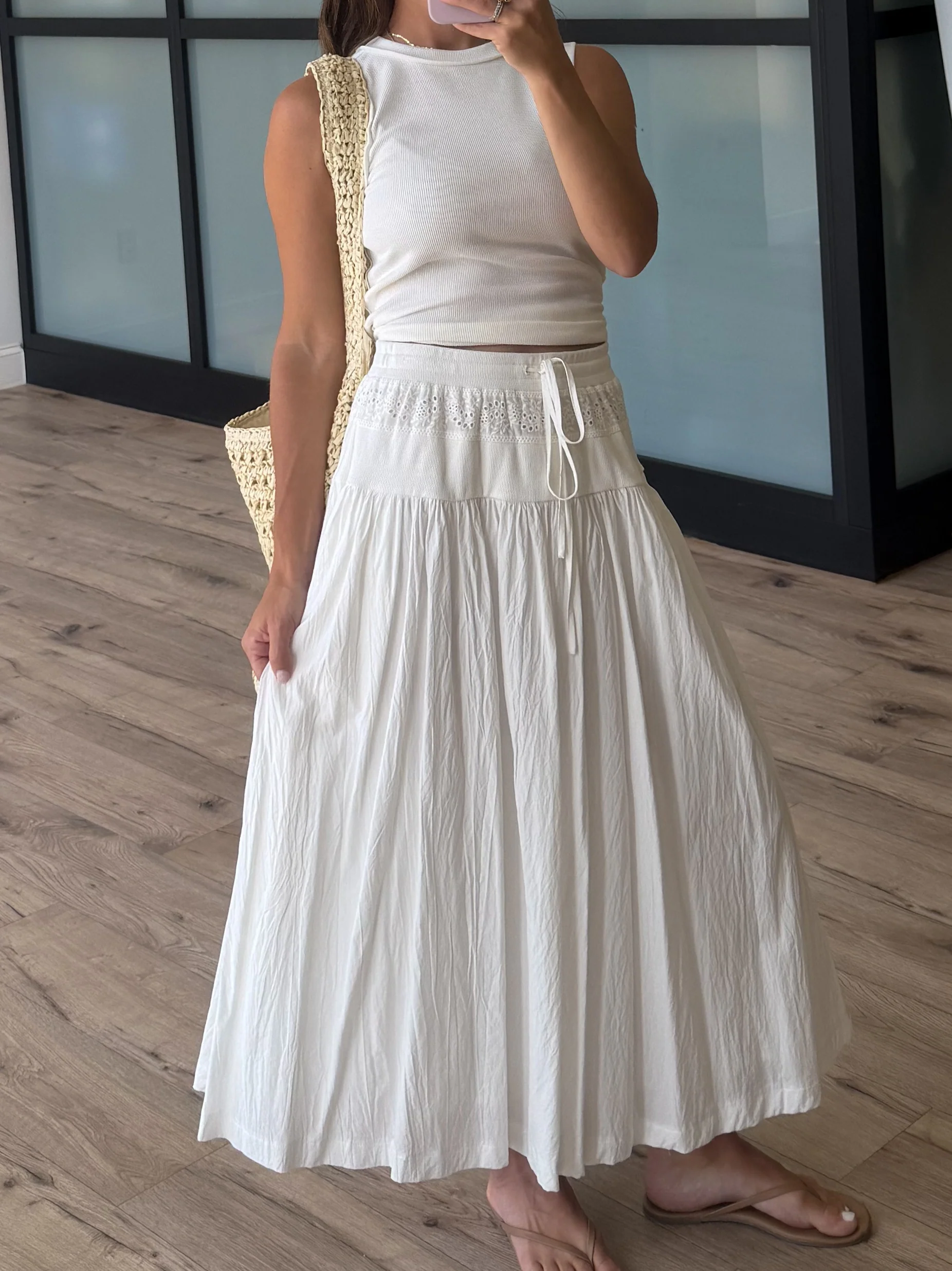 Exposed Seam Ribbed Tank | White - Image 6